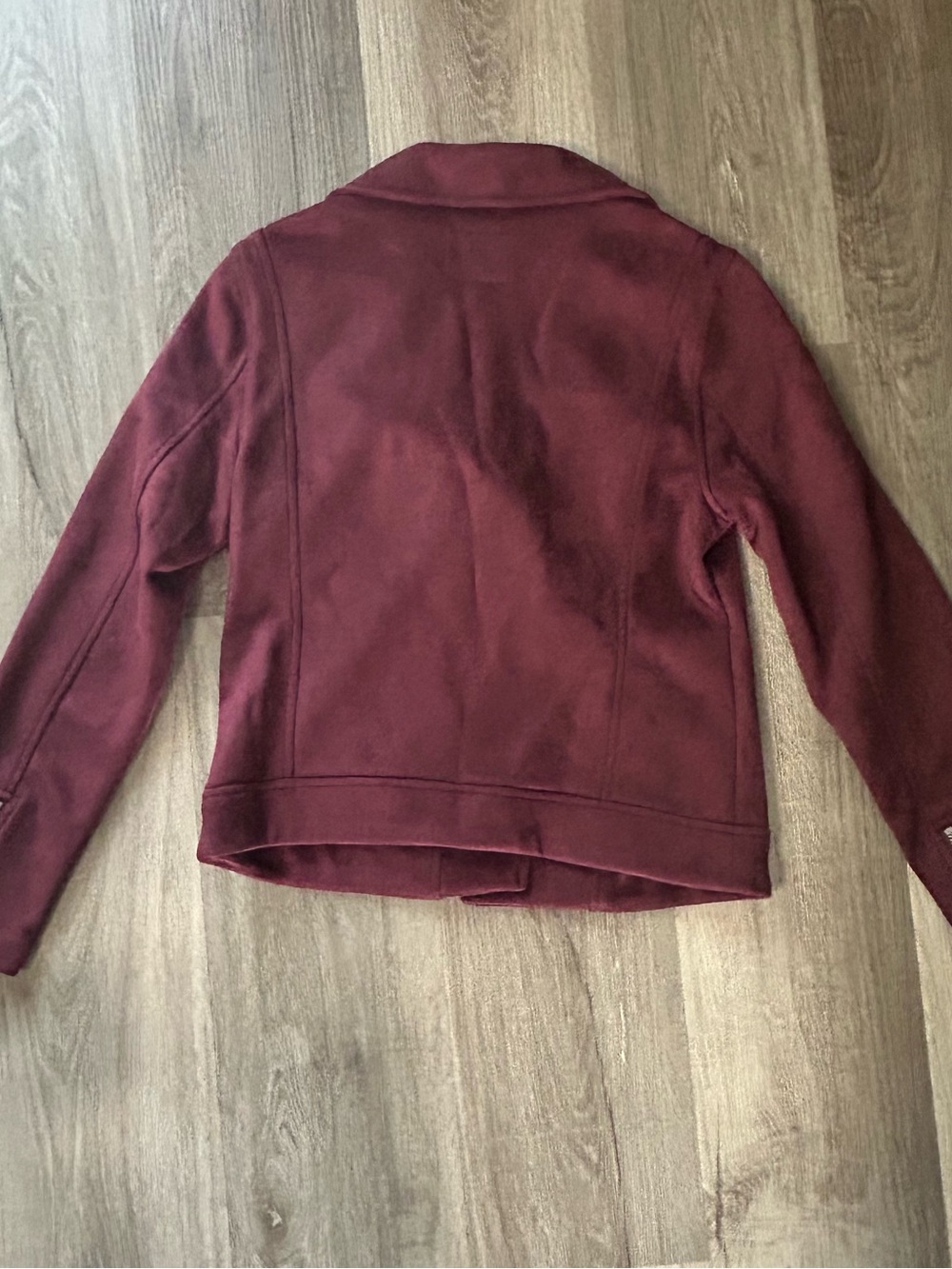 Old Navy Women's Burgundy Moto Jacket - Picture 2 of 10